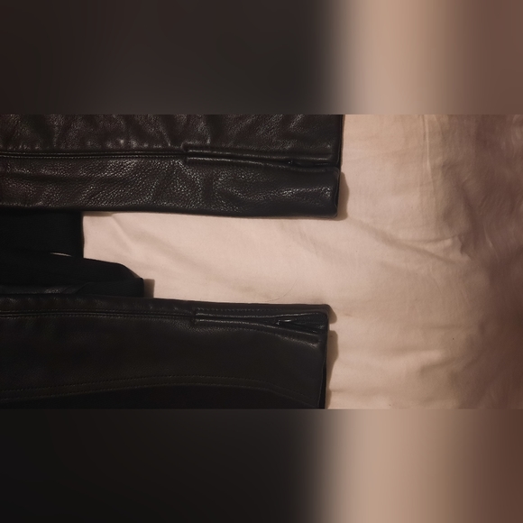 D&G Dolce & Gabbana Black Leather Trim Riding Pants size 42, waist 14" hips 18" - Picture 12 of 16